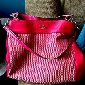 Red coach purse
